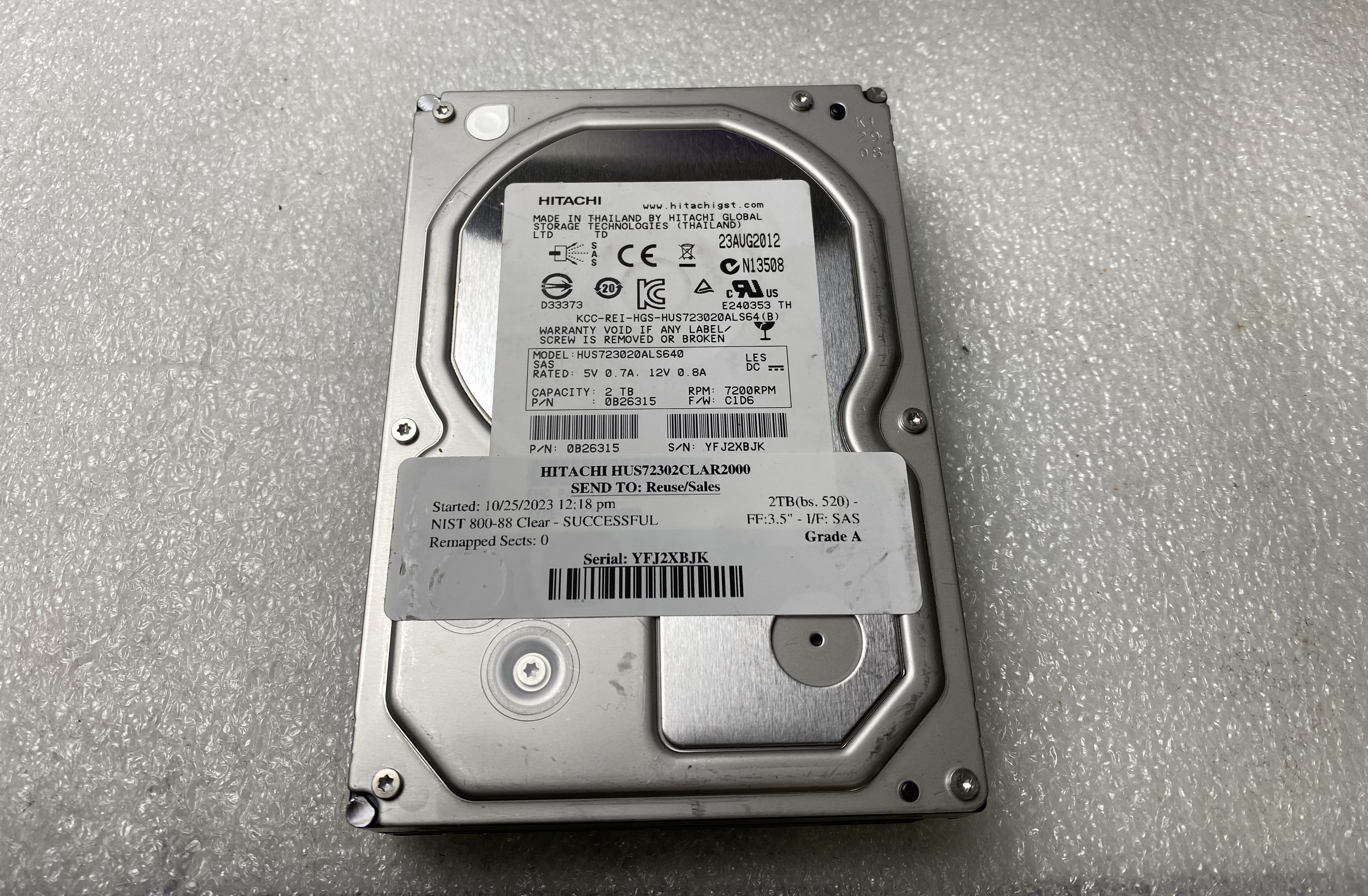Hitachi HUS72302CLAR2000 2 TB 2000GB 3.5