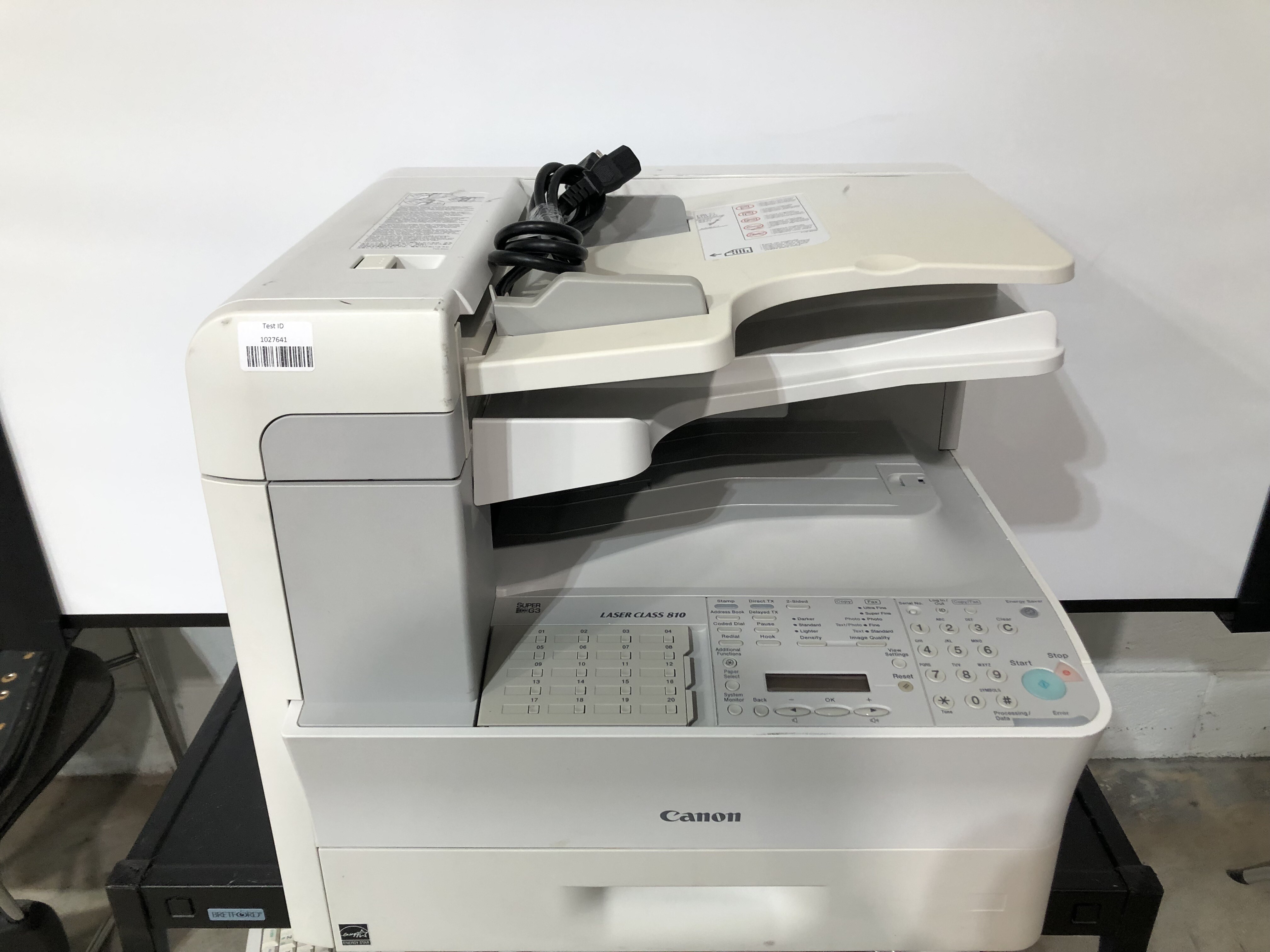 Canon Super G3 Fax Laser Class 810 Machine Printer w/TONER 15K Pgs