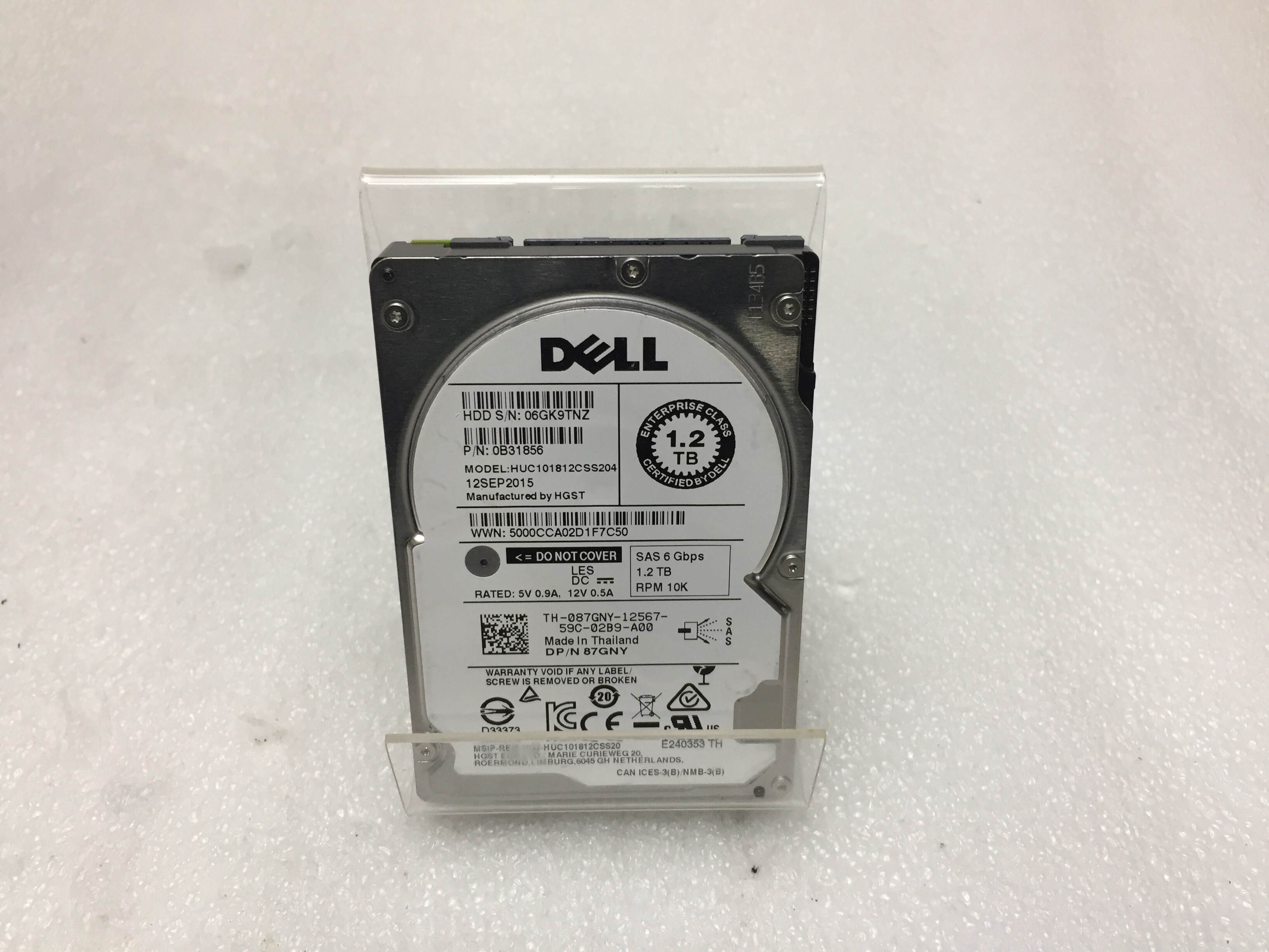 HUC101812CSS204- HPE 1.2TB 12G 10K SFF SAS SC ハードドライブ HUC101812CSS204 HGST 1.2TB 10K 12G 2.5inch SAS Hard Disk Drive (HDD)