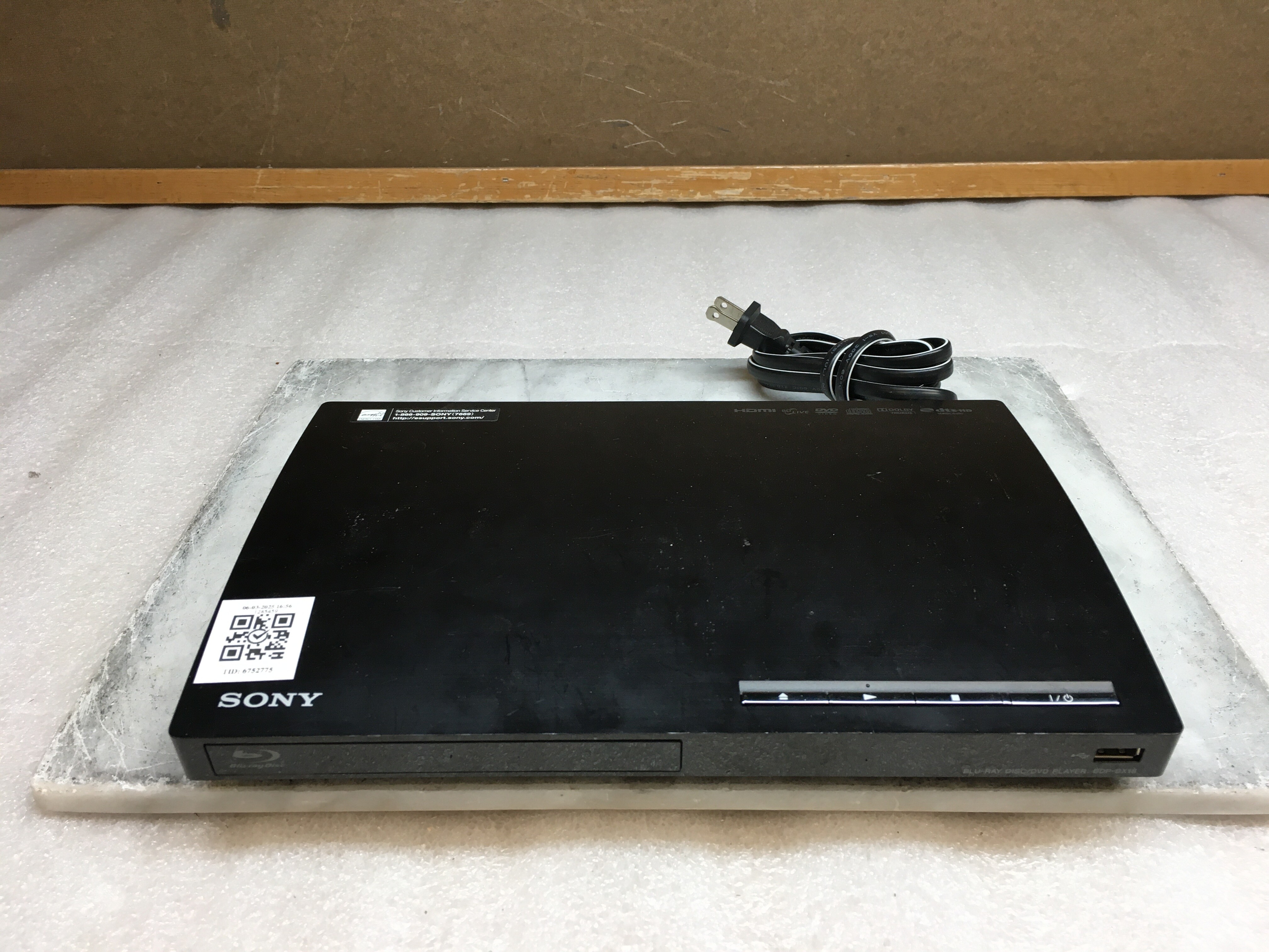 Sony BDP-BX18 Blu-Ray Disc/DVD Player No Remote Control incl. | eBay