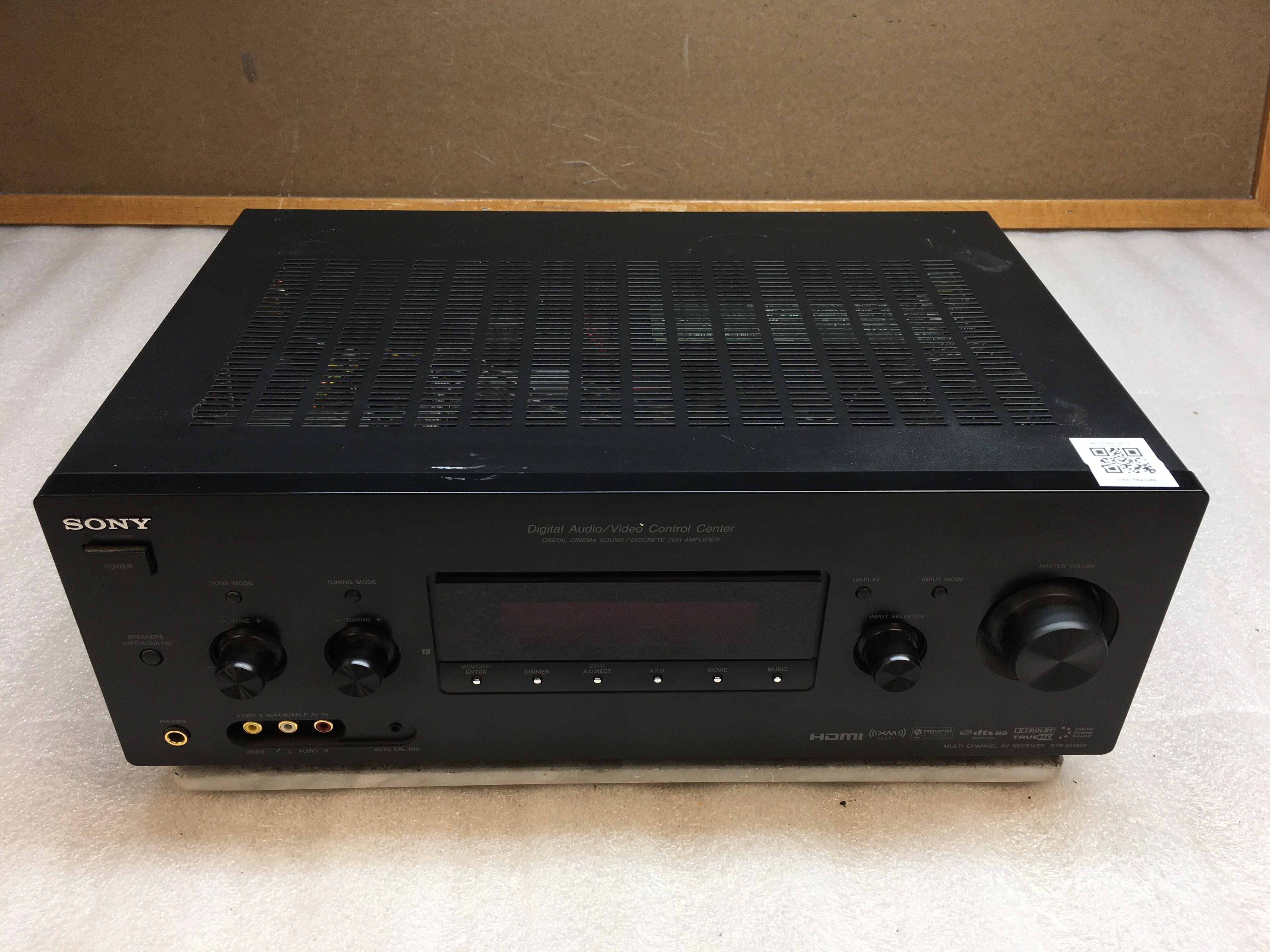 SONY マルチチャンネルインテグレートアンプ STR-DG820(中古品) Sony STR-DG820 7.1 Channel 770W Home Theater AV Receiver HDMI XM