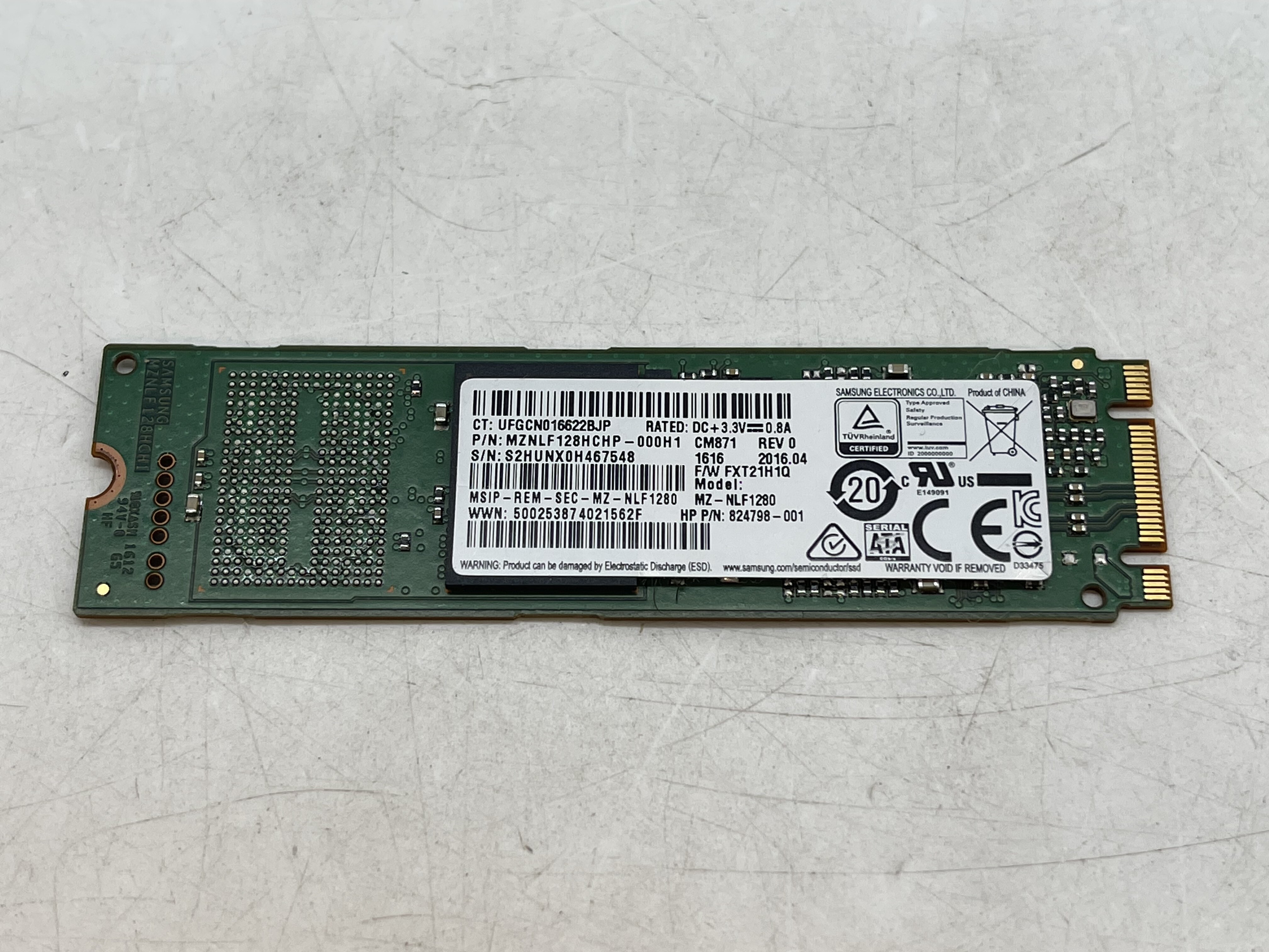 Samsung CM871 128gb SATA m.2 SSD MZNLF128HCHP 000L1 GRADE A FREE S