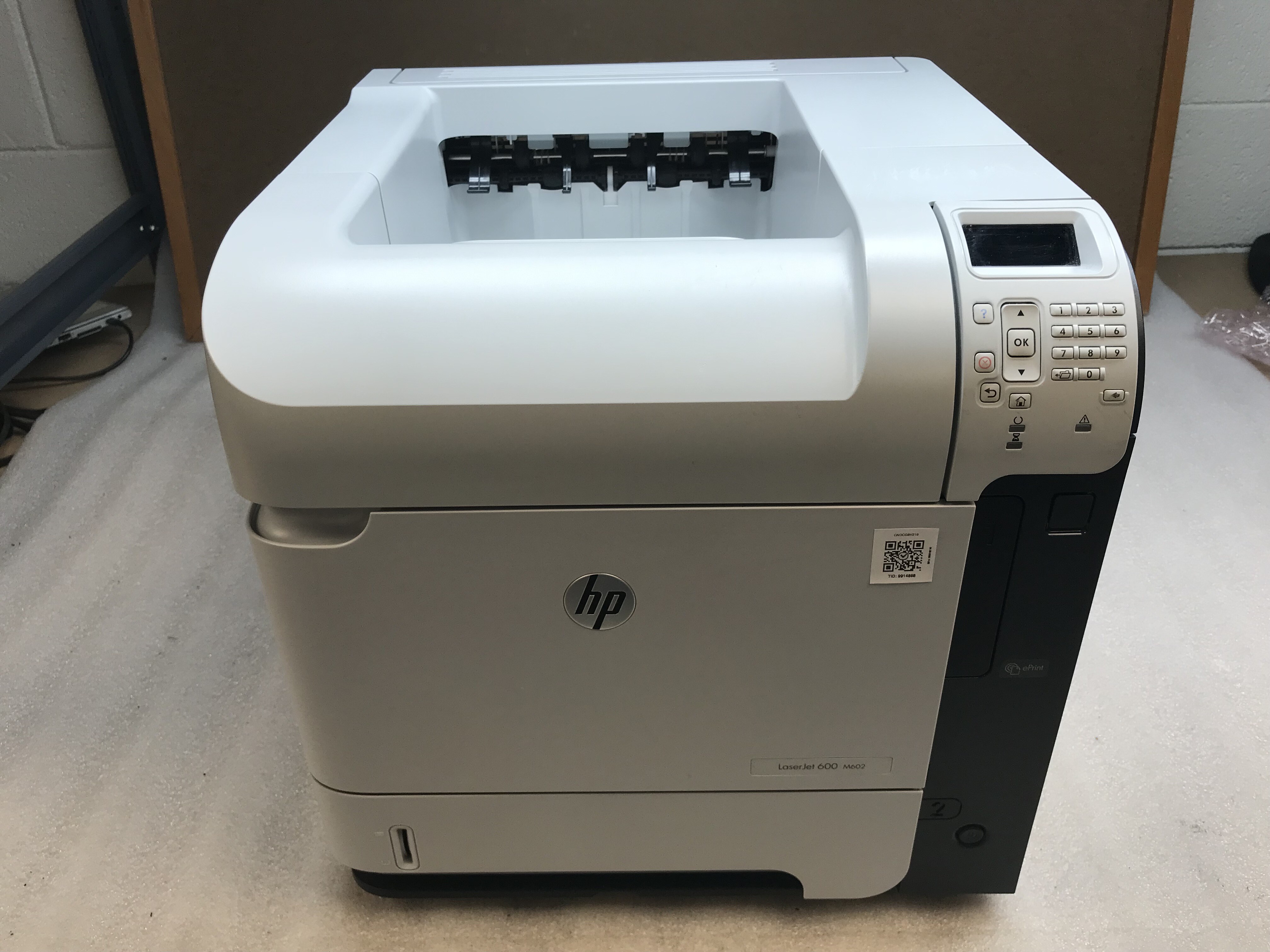 HP LaserJet Enterprise 600 M602 Laser Printer 20K Page Count 60