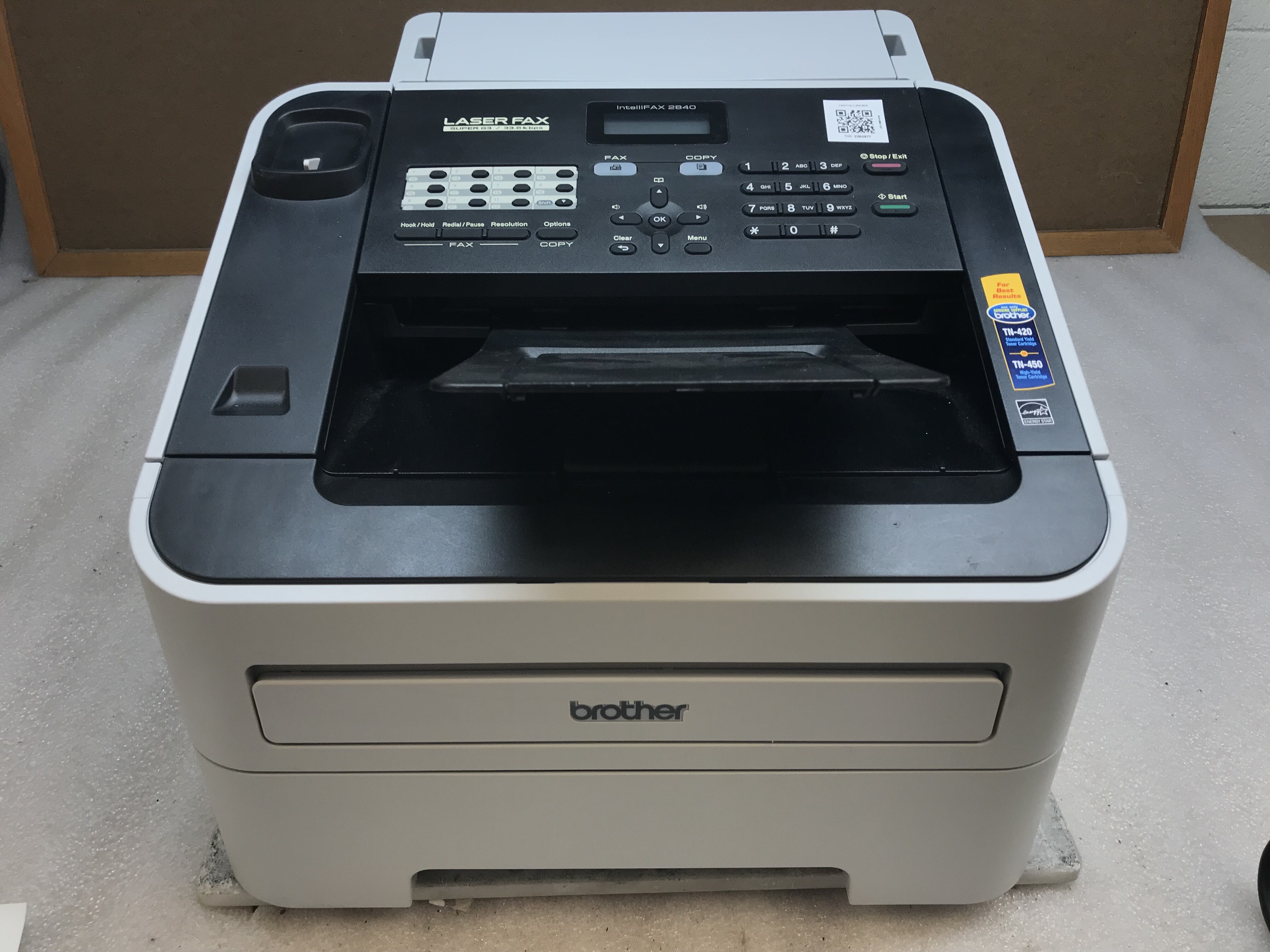 Brother Intelli FAX 2840 Laser Fax Machine Printer Copier Phone
