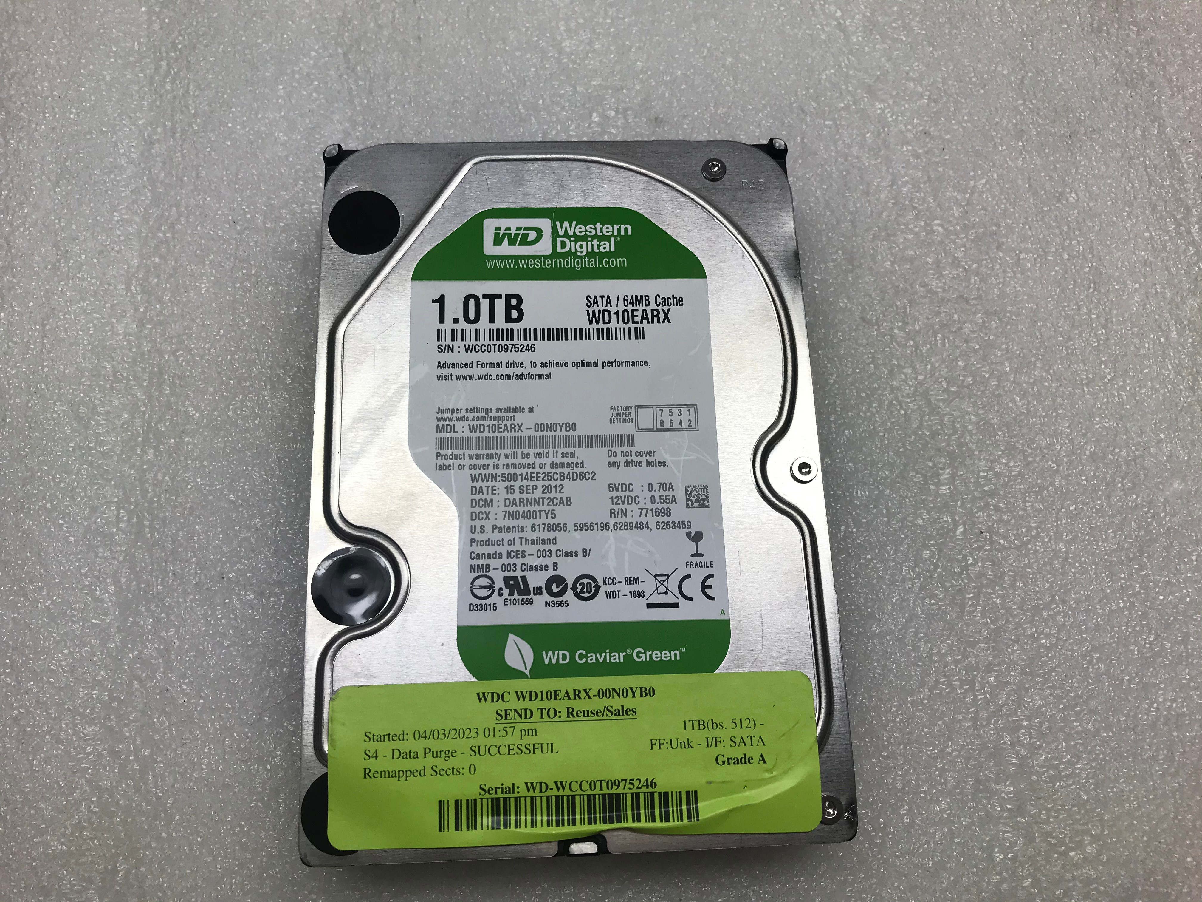 PCパーツ Western Digital wd10earx-00?N0yb0?1tb DCM : hannhtjmgb qqffhab Amazon | wd10earx-00 N0yb0、DCM hhrnht2mhb、Western Digital